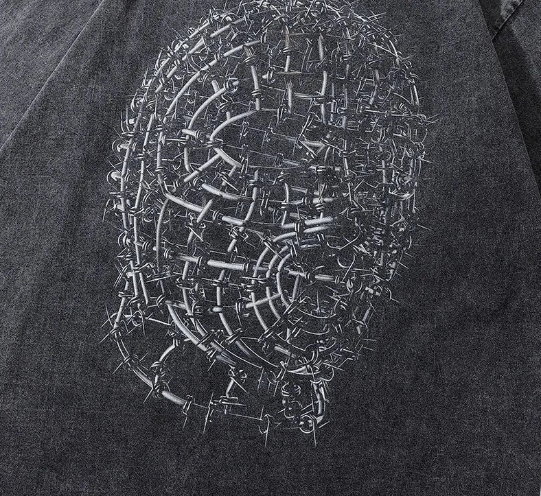 Barbed Wire Mask T-shirt