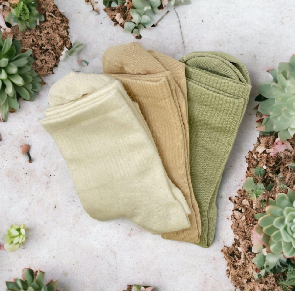 3-Pack Organic Cotton Socks